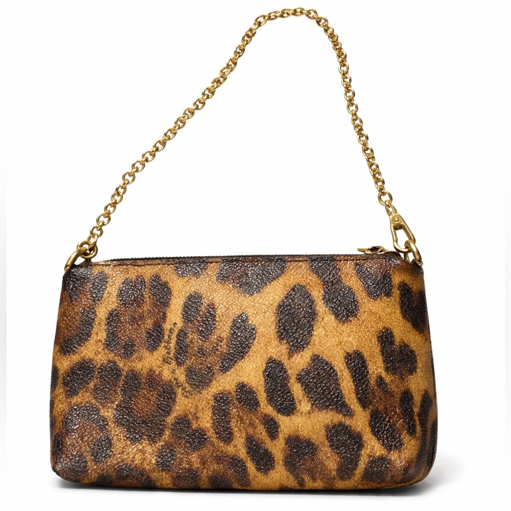 Dolce & Gabbana Limited Edition Leopard shoulder pouch/wristlet EUC